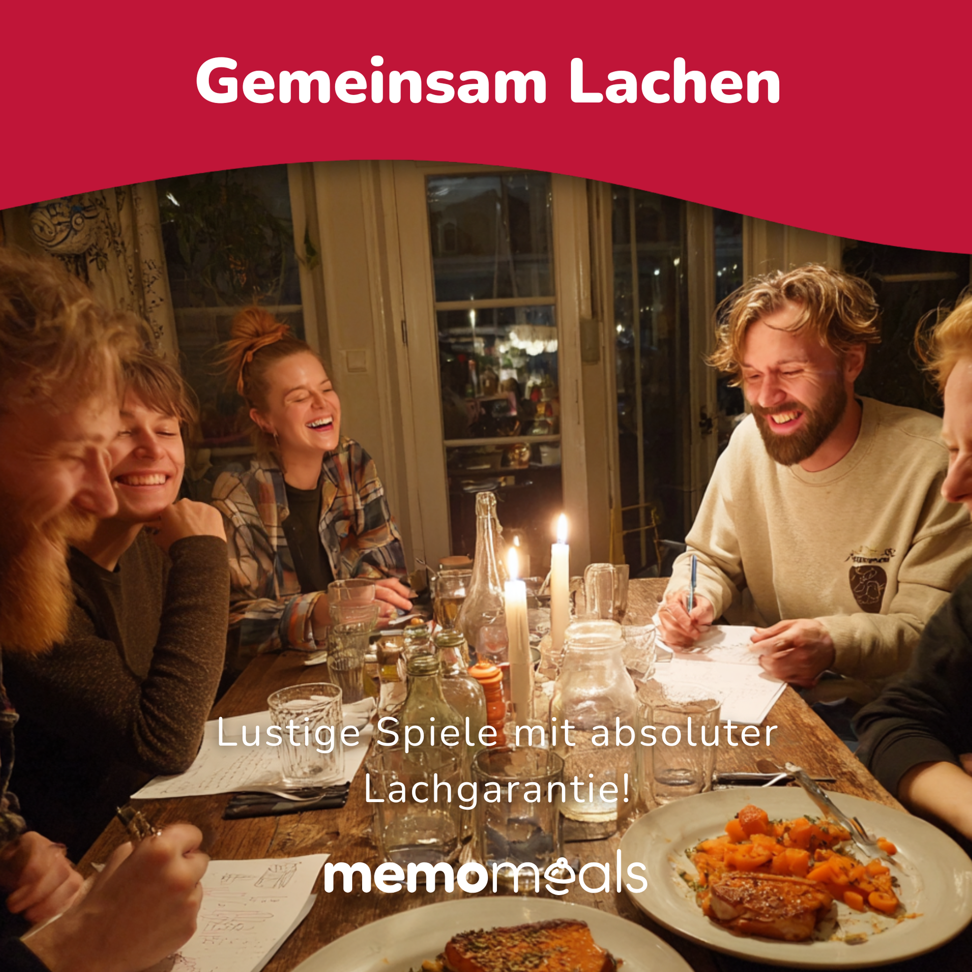 Erlebnis Dinner im Restaurant: Spiele für Erwachsene sorgen für gemeinsames Lachen