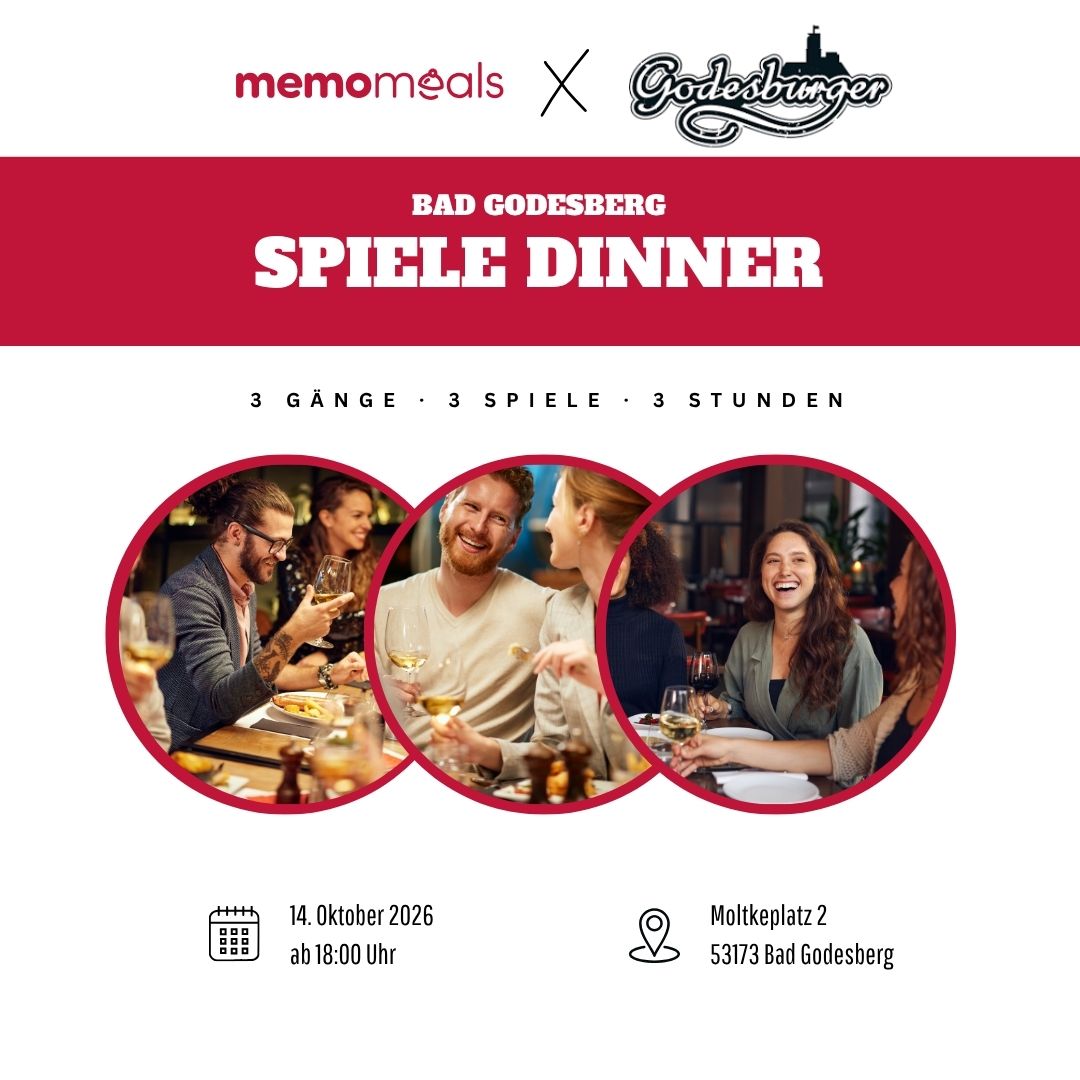 Godesburger „Harvest & Play Dinner" – Genussabend in Bad Godesberg