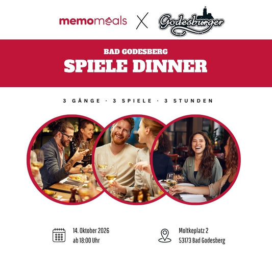 Godesburger „Harvest & Play Dinner" – Genussabend in Bad Godesberg